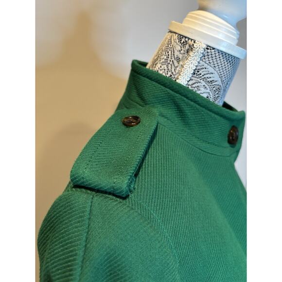 NWOT Banana Republic Womans Swing Jacket Pea Coat Small Emerald Green Old Money - Picture 3 of 6